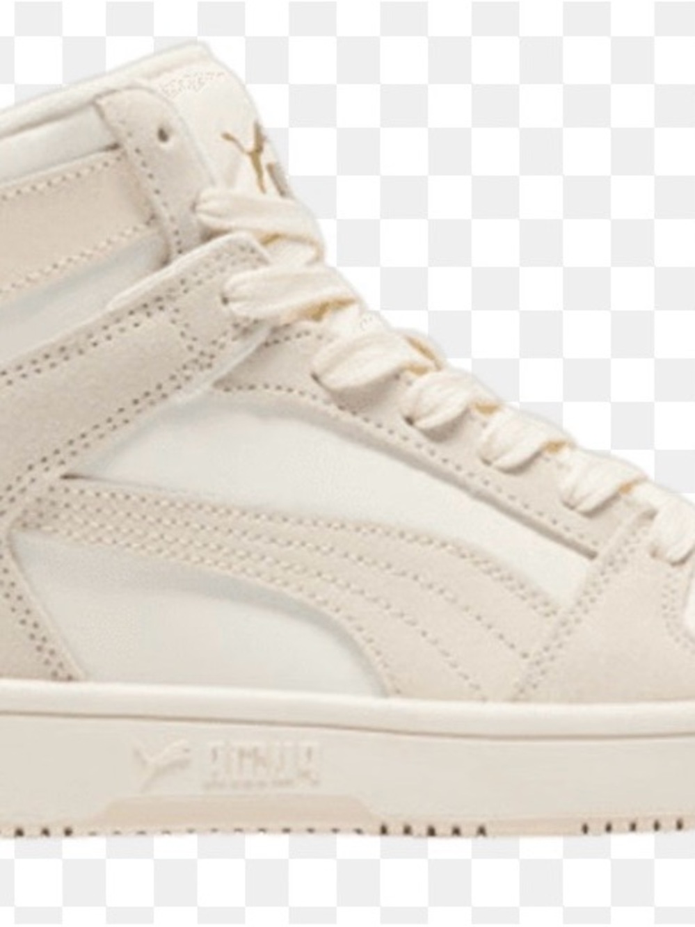 Women's Cream High-Top Sneakers